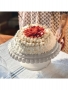 Guzzini, Alzata per torte con campana Tiffany bianca